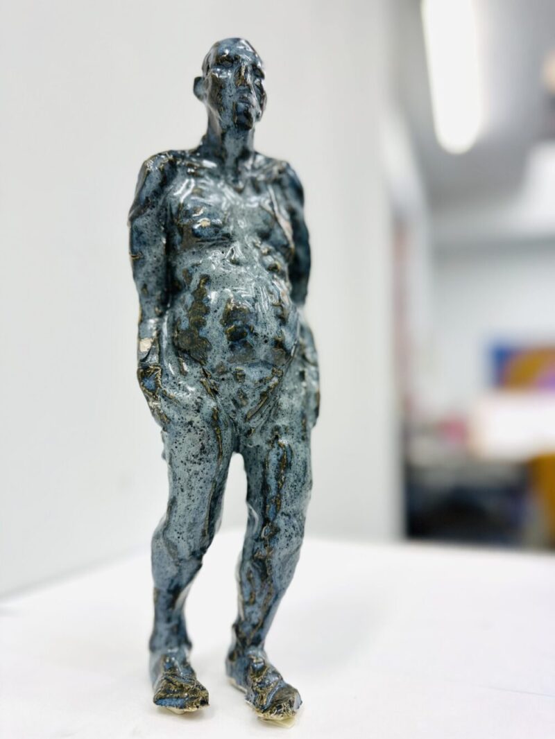 klaus,
2023,
glazed clay,
30x8x8cm